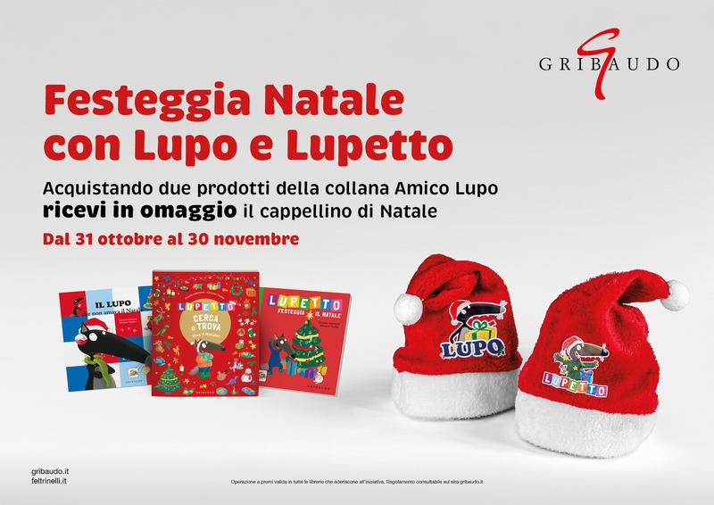 Kit allestimento PER LIB. FELTRINELLI Lupo Natale 2023