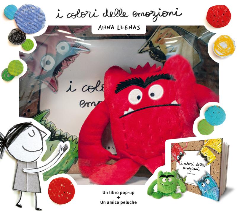 I colori delle emozioni pop up + minipeluche ROSSO